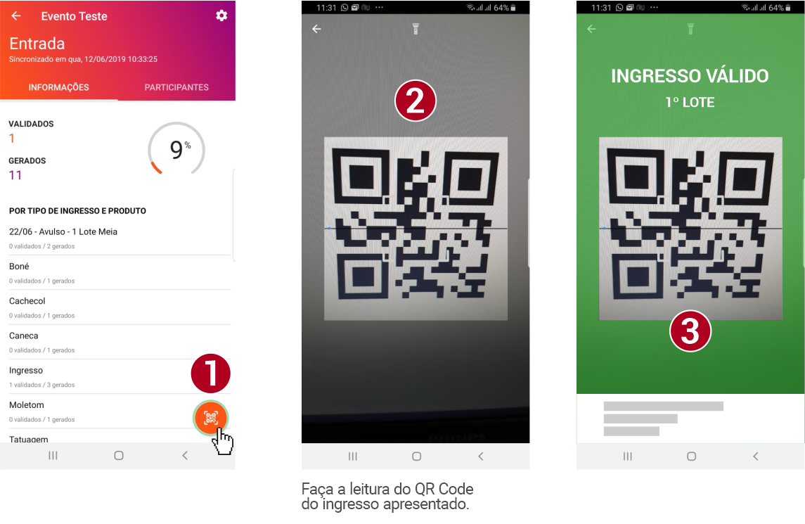 Faça o Check-in por QR Code dos Seus Eventos Pelo Sistema